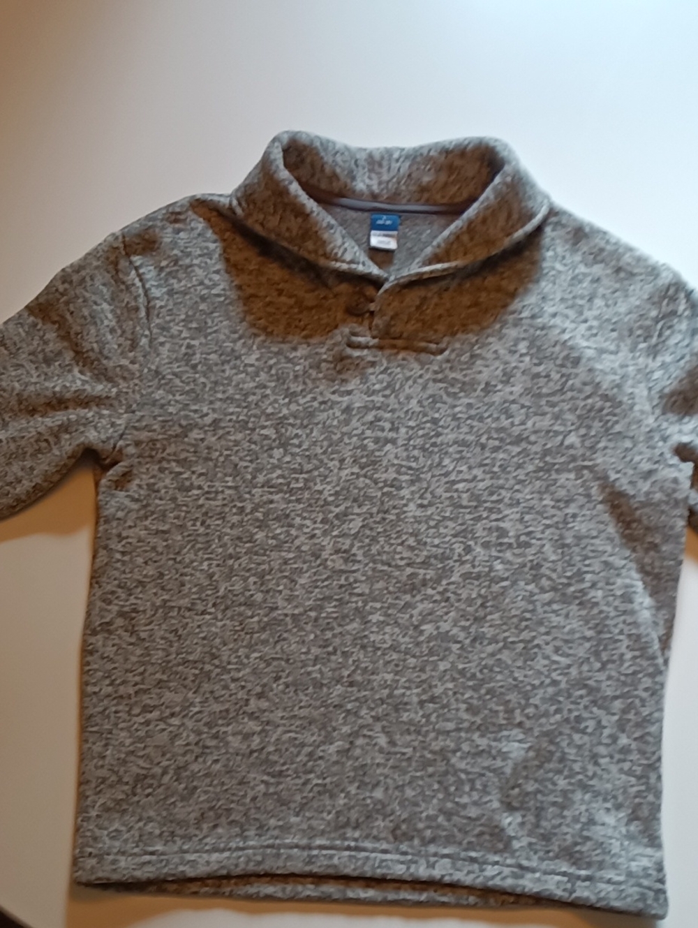 Boys Old Navy Large (10/12)Gray Shawl Collar Pullover Sweater